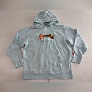 SOLD Teddy Fresh X Carebear Collab Care Bears Hoodie Blue Embroidered Size XL
